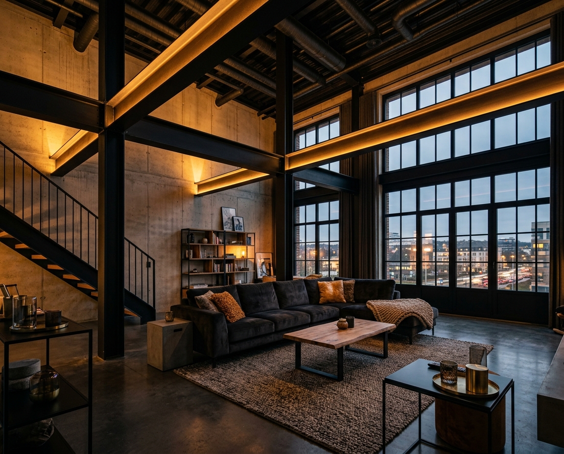 Loft à Cloche d'Or avec éclairage indirect